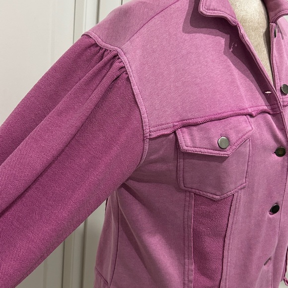 RARE BAR X POL Collaboration Plumberry Oversized Shacket |Size Small - Picture 4 of 13